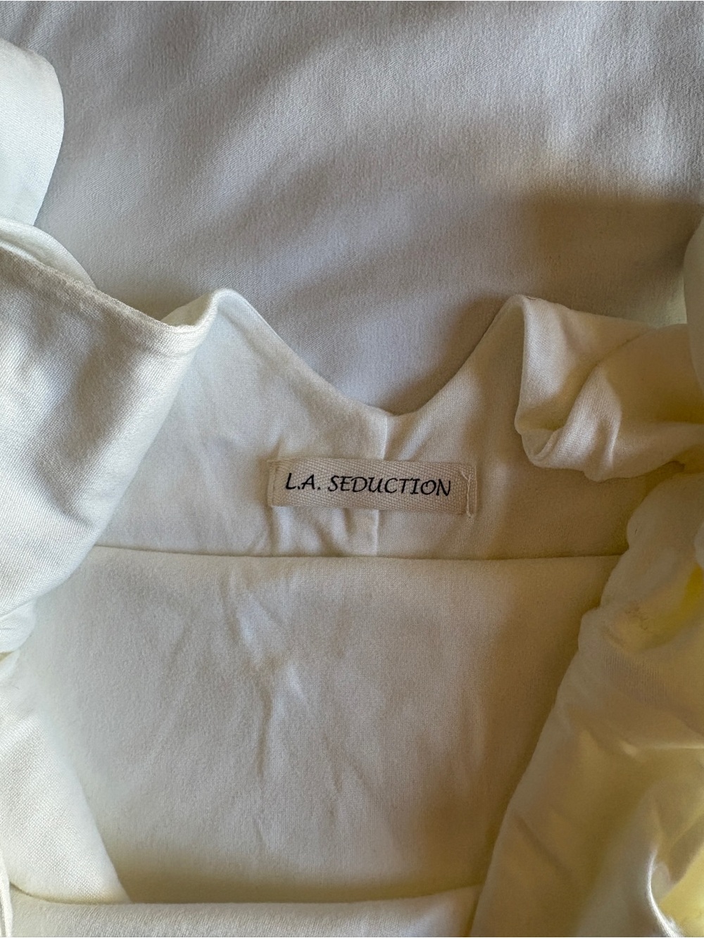 La Seduction White Buttery Soft Tank Jumpsuit Legging Bodycon Minimalist - Picture 2 of 4